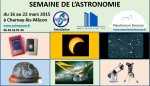 Semaine de l'Astronomie du 16 au 22 mars 2015 à Charnay-lès-Mâcon