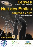 Nuit des Etoiles 2016 à Cenves