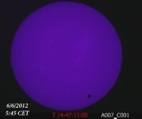 Vénus devant le soleil : METEO CATASTROPHIQUE ! RENDEZ-VOUS DANS 105 ANS !!