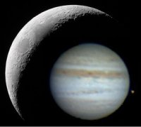 Spectacle jovien par nuit de pleine lune